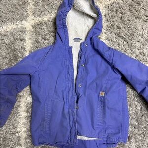 GIRLS' CANVAS INSULATED HOODED ACTIVE JAC